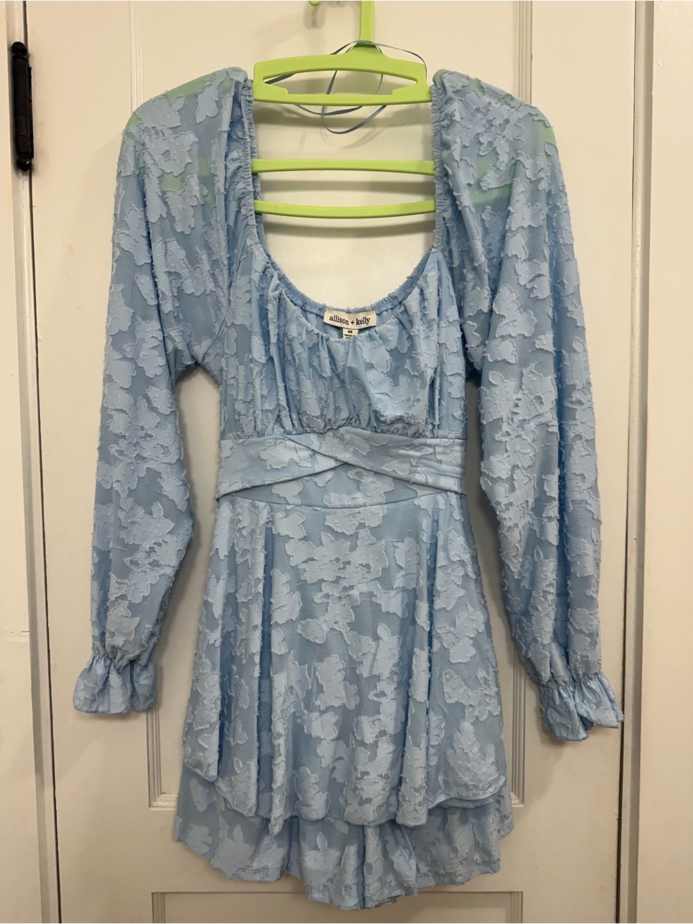 Allison + Kelly Light Blue Mini Romper